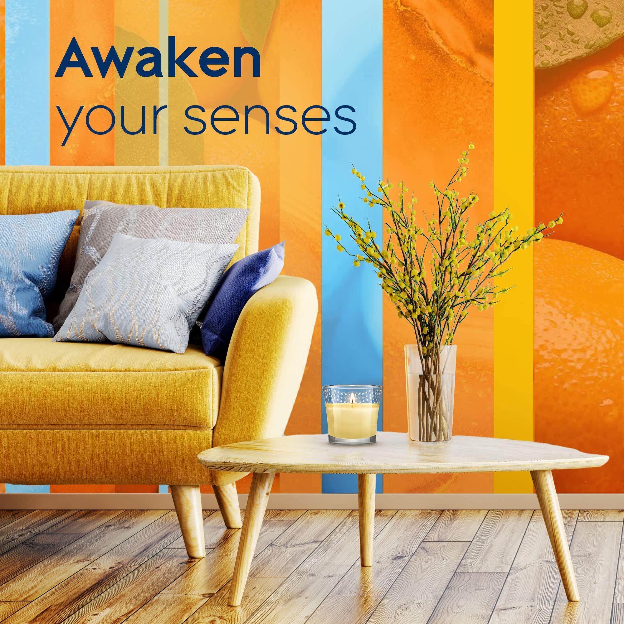 Glade Glade Candle Jar, Air Freshener, Coastal Sunshine Citrus, 3.4 Oz