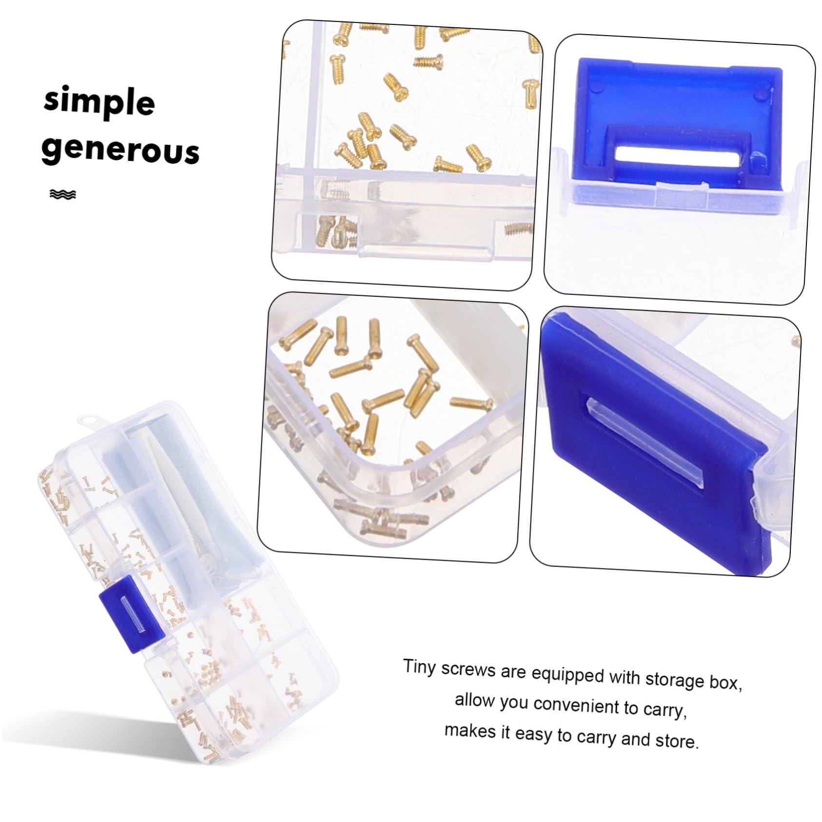 FOMIYES FOMIYES 1 Set Eyeglass Screws Screw Driver Kit Power Screws for Eyeglasses Watch Screws Electronics Small Screws Eyeglass Cleaning Kit Electricians Screwdriver Ratchet Repair Hole Plastic