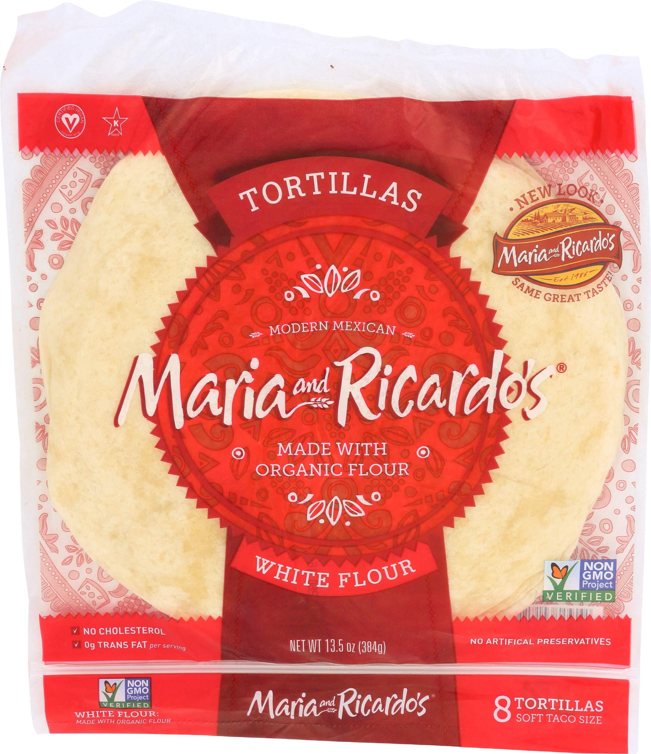 Maria and Ricardos Maria & Ricardo\'s, Tortillas Flour 8Inches Organic, 13.5 Ounce
