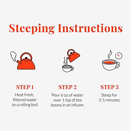 The Republic of Tea The Republic of Tea Ginger Peach Black Full-Leaf Loose Tea 3.5 oz Bag, Steeps 50 Cups | Caffeinated