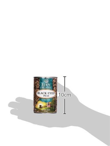 Eden Eden Organic Black Eyed Peas, 15 oz Can, No Salt, Non-GMO, Gluten Free, Vegan, Kosher, U.S. Grown, Heat and Serve, No Preservative, Macrobiotic