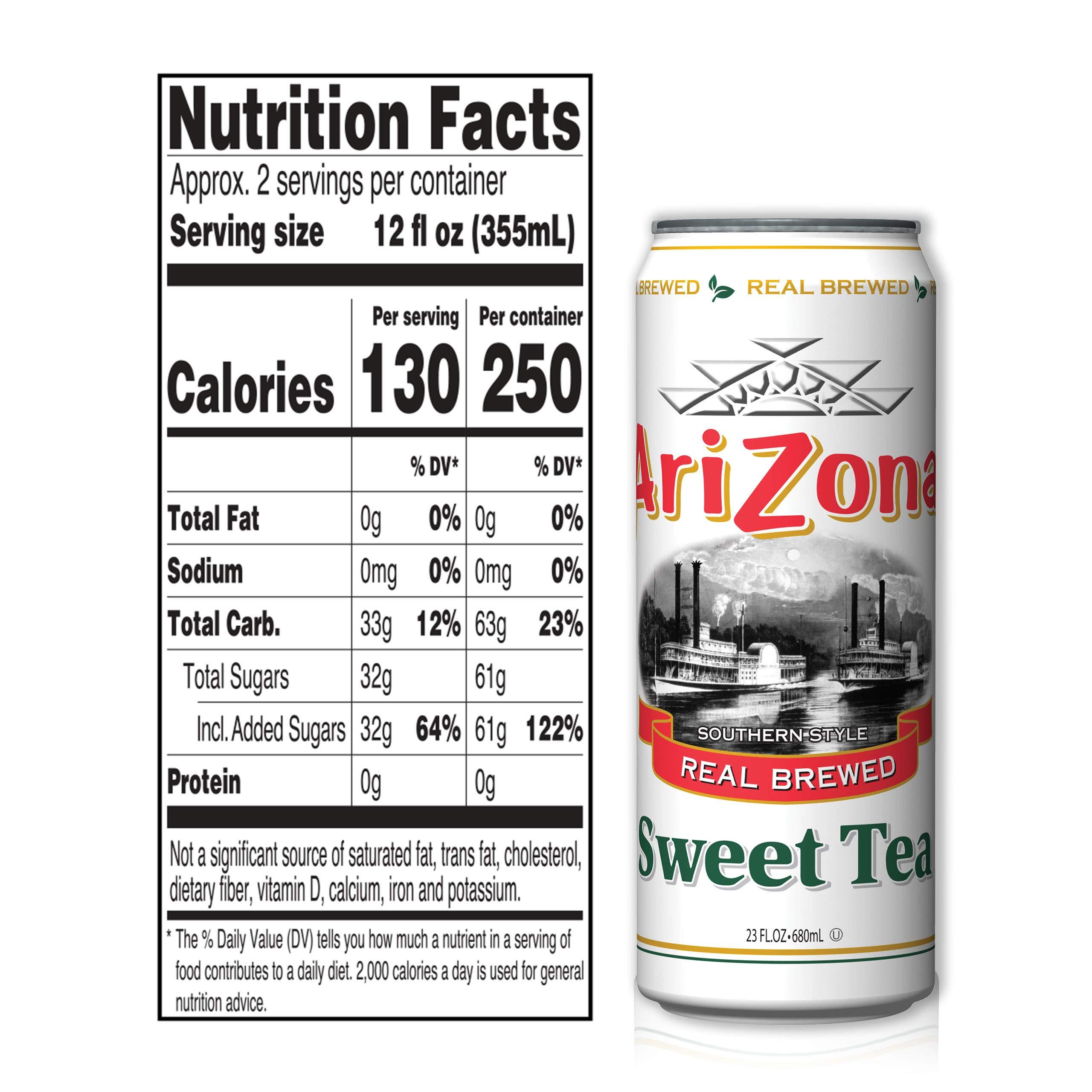 Arizona Arizona Sweet Tea Big Can, 23 Fl Oz (Pack of 12)