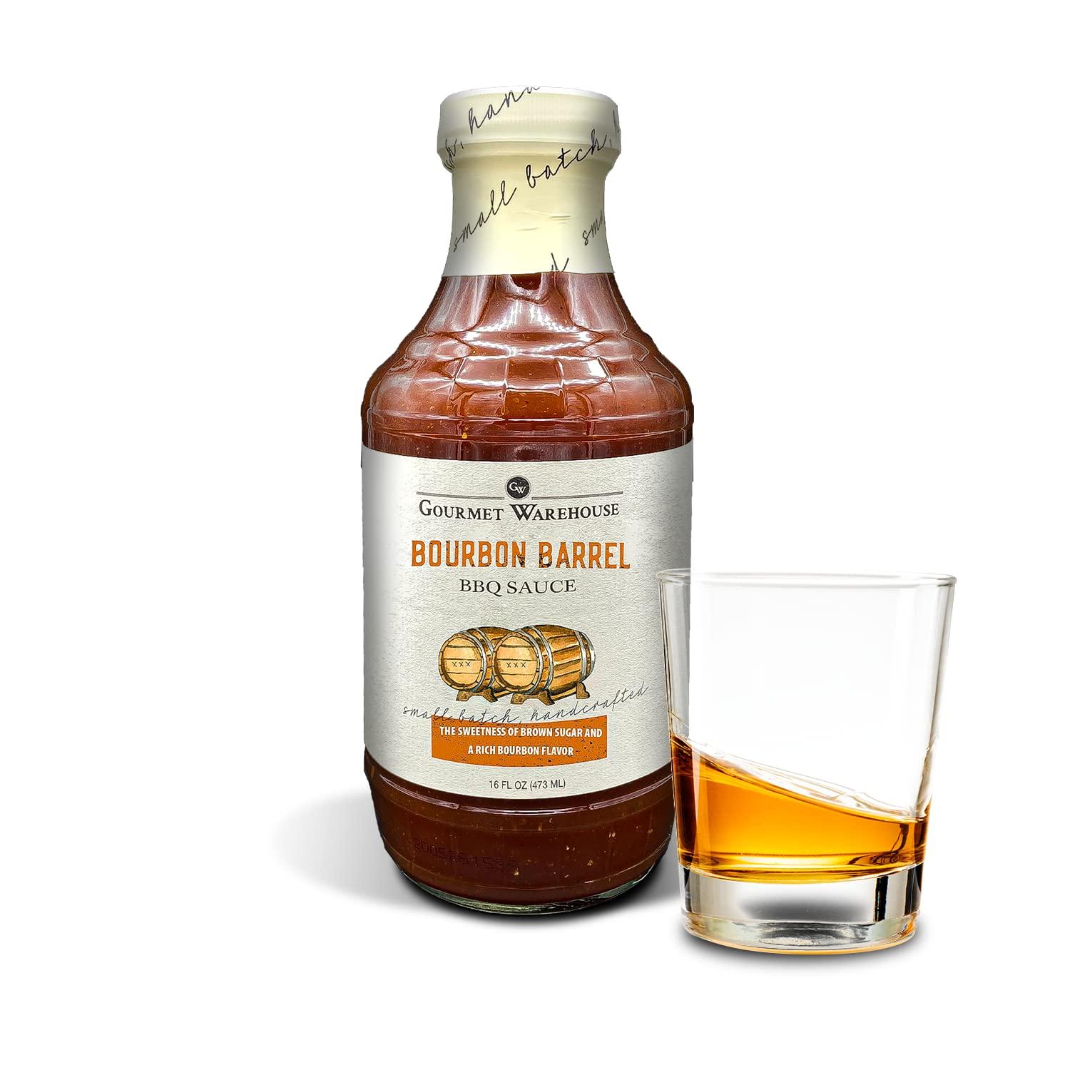 Gourmet Warehouse Gourmet Warehouse Small Batch BBQ Sauce Made With Natural Ingredients Gluten Free No HFCS Tangy Barbecue 16 Oz (Pack of 1) (Bourbon Barrel)
