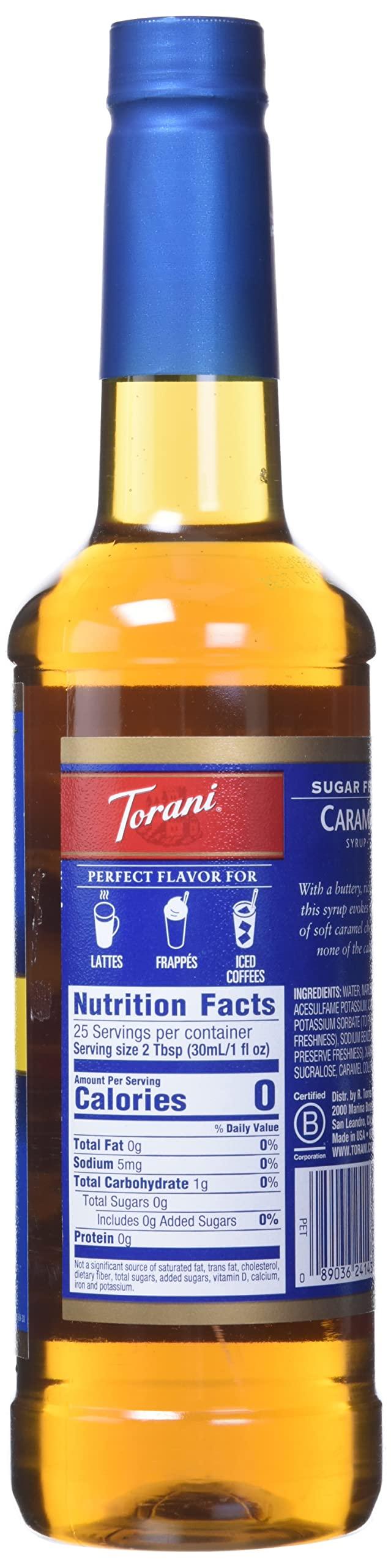 Torani Torani Sugar Free Syrup, Caramel, 25.4 Ounce (Pack of 1)