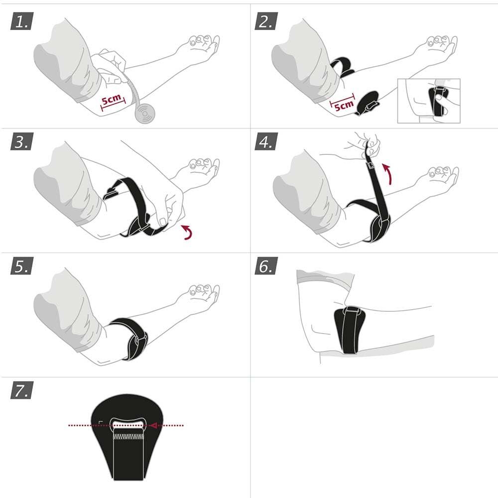 Actimove Actimove Professional EpiSport Epicondylitis Clasp for Men/Women | Tennis Elbow Strap Tendonitis Arm Band, Counterforce Brace & Elbow Band for Bursitis, Tendon Pain Relief, Black, X-Large
