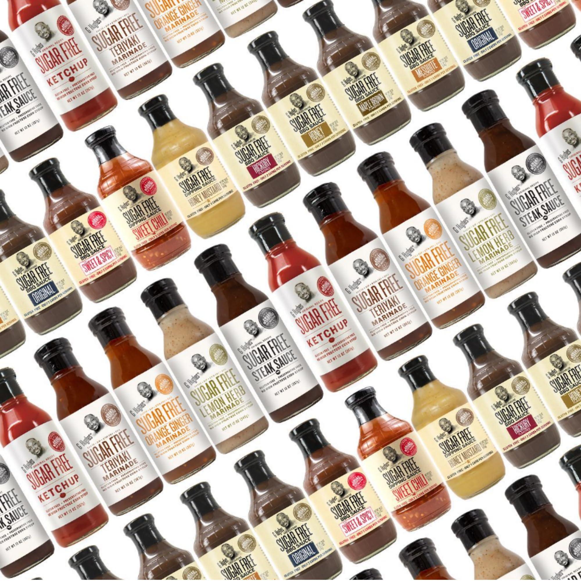 G Hughes G Hughes Sugar Free Sesame Teriyaki Marinade - Gluten Free Teriyaki Sauce, Asian Sauces, Sugar Free BBQ Sauces, No Added Sugar - 12 Oz (3-Pack)