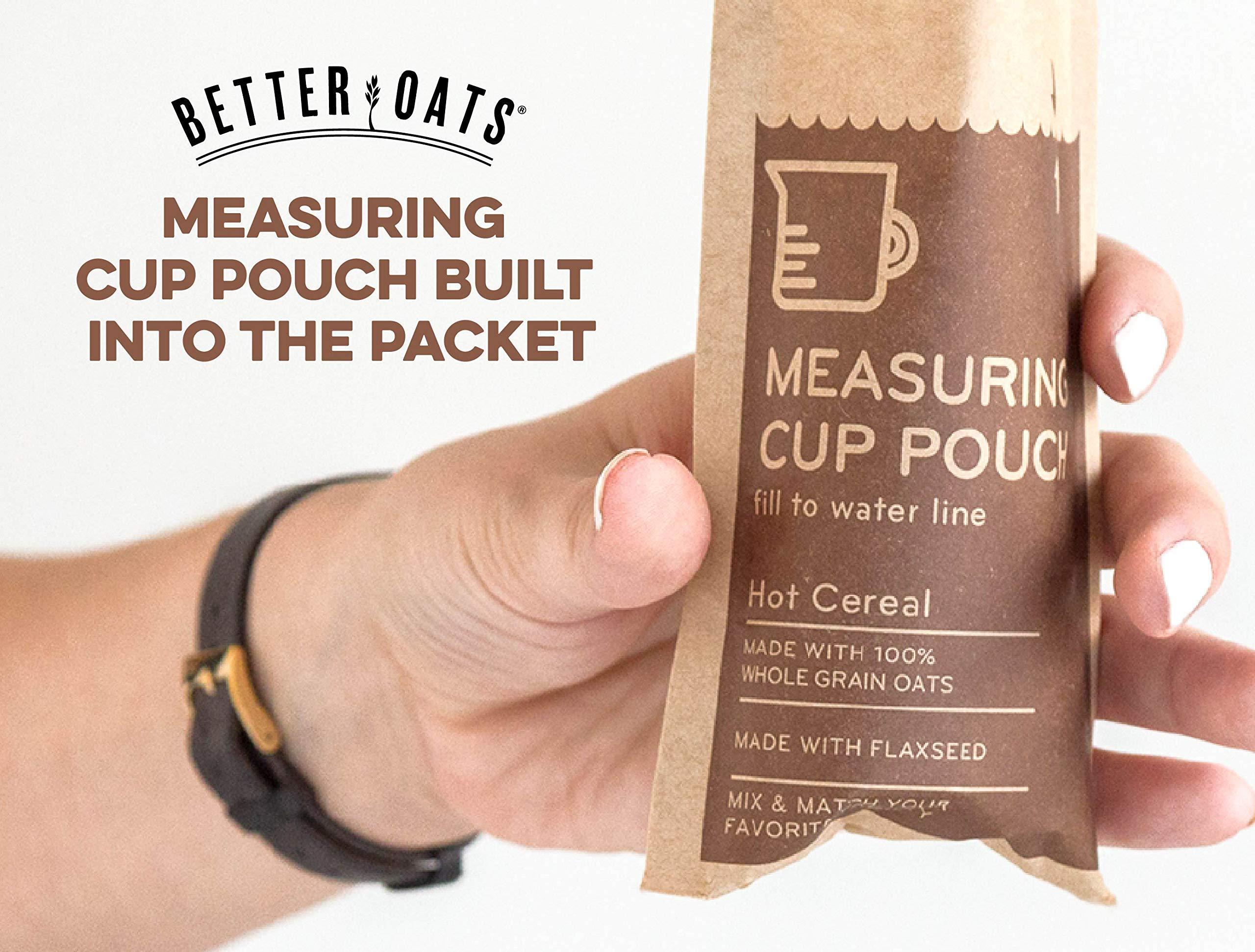 Better Oats Better Oats 100 Calorie Maple and Brown Sugar Oatmeal Packets, 100 Calorie Oatmeal Pouches, 90 Second Instant Oatmeal with Flax Seeds and Rolled Oats, Pack of 6, 9.8 OZ Pack