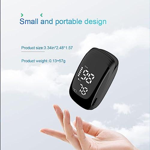 Hummingbird Pulse Oximeter Fingertip, Pulse Oximeter Rechargeable,Pulse Oximeter with Rechargeable, Fingertip Blood Oxygen Saturation Monitor Rechargeable, Accurate Fast SpO2 Reading (Black)