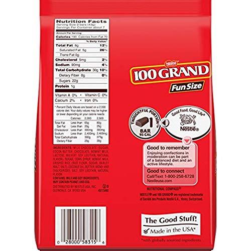 100 Grand Nestle 100 Grand Fun Size Bag, 11 oz (Pack of 12)
