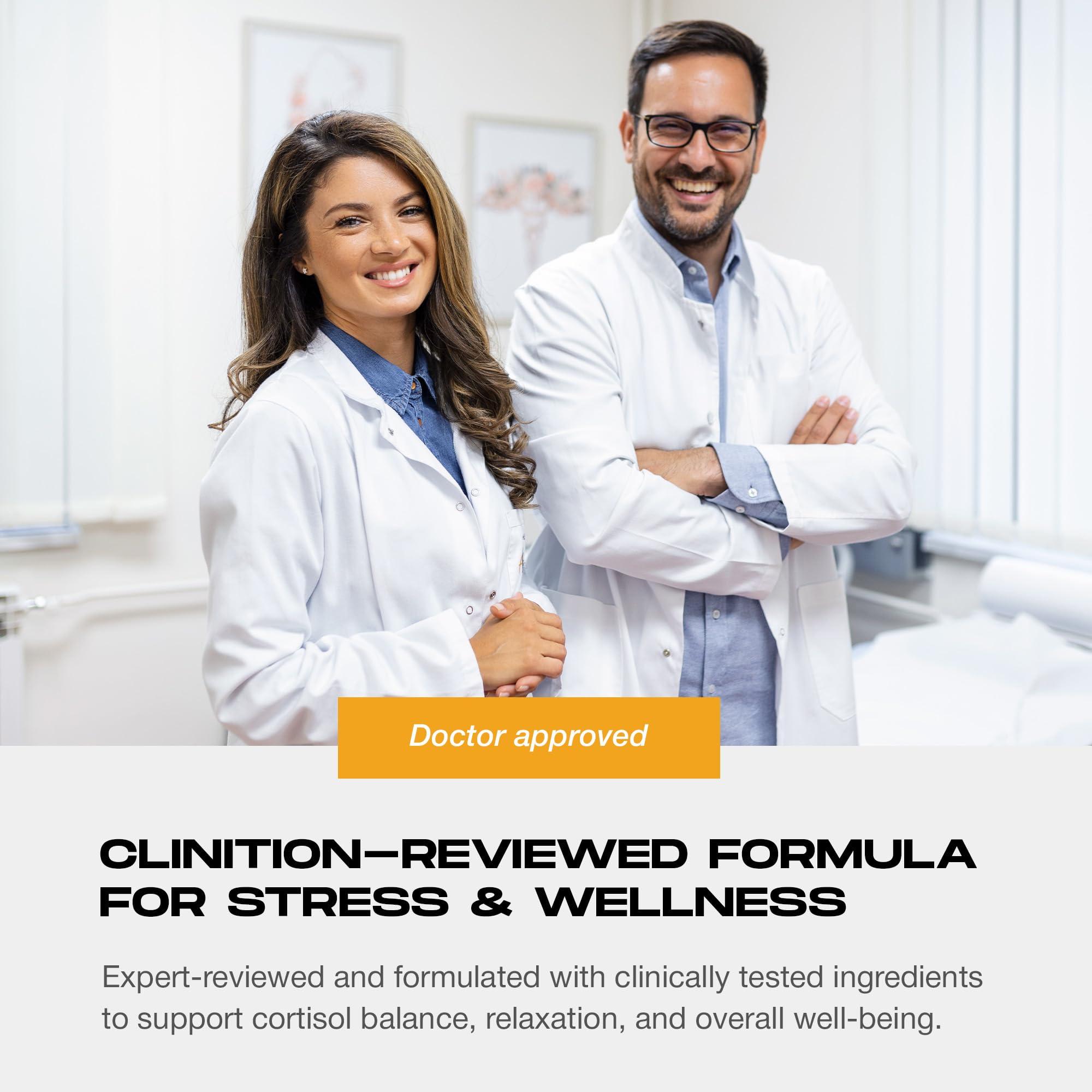 Nootrix Nootrix Cortisol Manager and Stabilizer Supplement | Supports Deep Sleep & Relaxation | Cortisol Supplement with Ashwagandha, L-Theanine, Rhodiola Rosea Extract & Apigenin | 90 Vegan Capsules