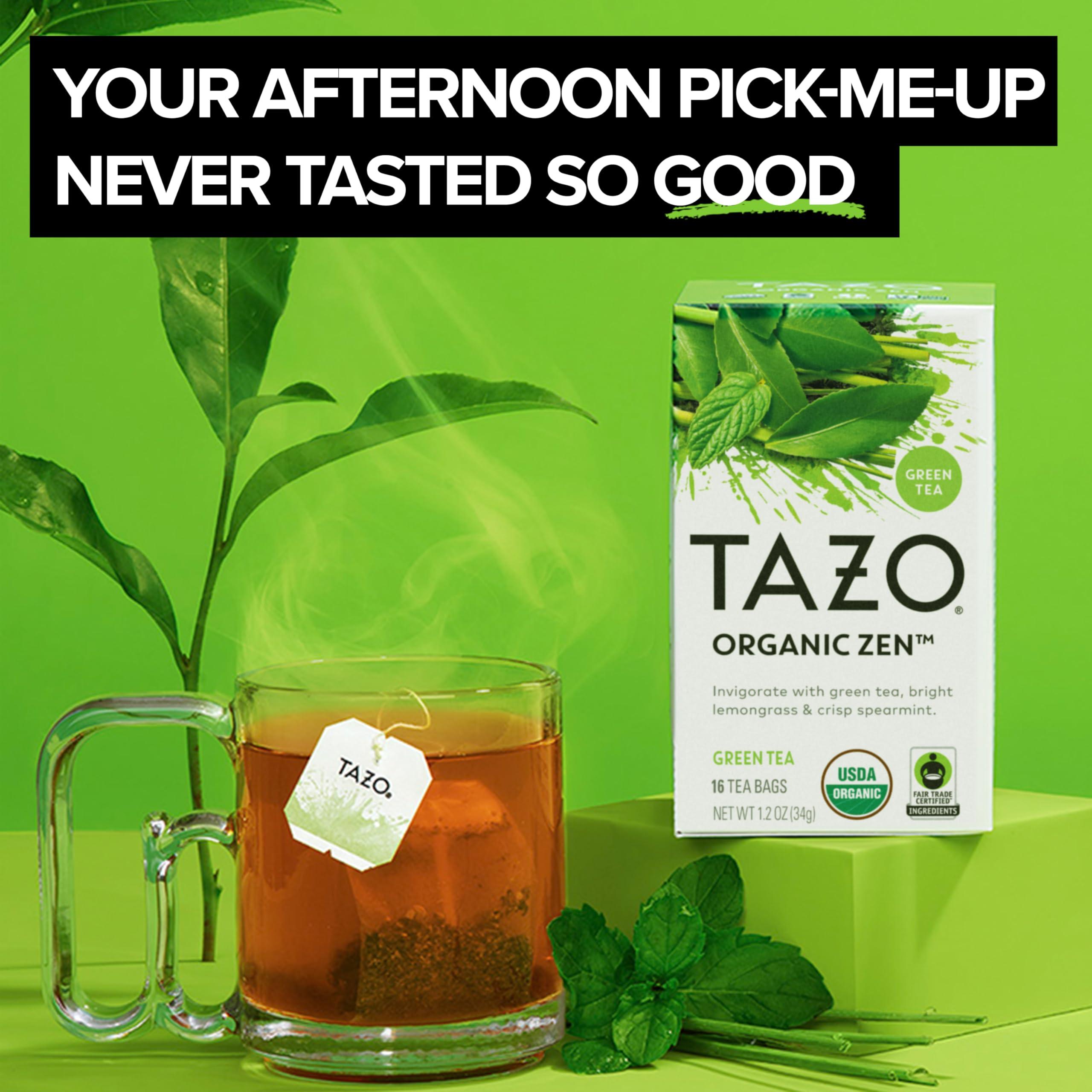 TAZO TAZO Organic Zen Green Tea, 16 Total Tea Bags