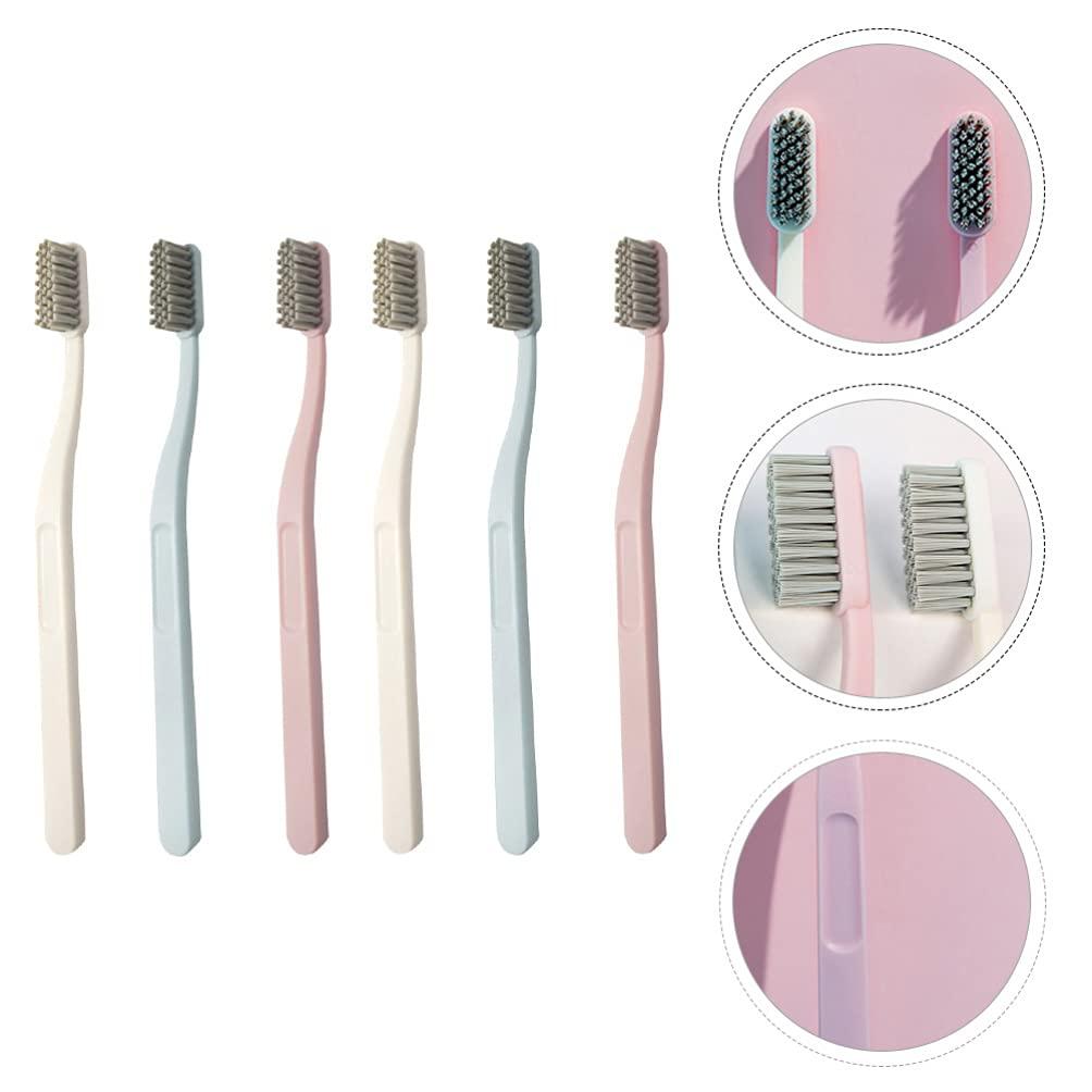 Healifty 6pcs Toothbrush Brush Oral Toothbruh Teeth Head Brush Tooth Cleaning Travel Kids Tooth Brush Baby Tooth Brush Tooth Brush for Kids Pp Child Big Brush Head Soft Brush