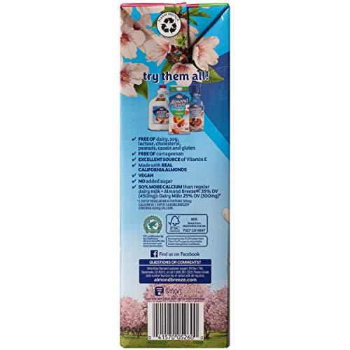 Blue Diamond Almonds Almond Breeze Dairy Free Almondmilk, Original, 64 Ounce (Pack of 8)