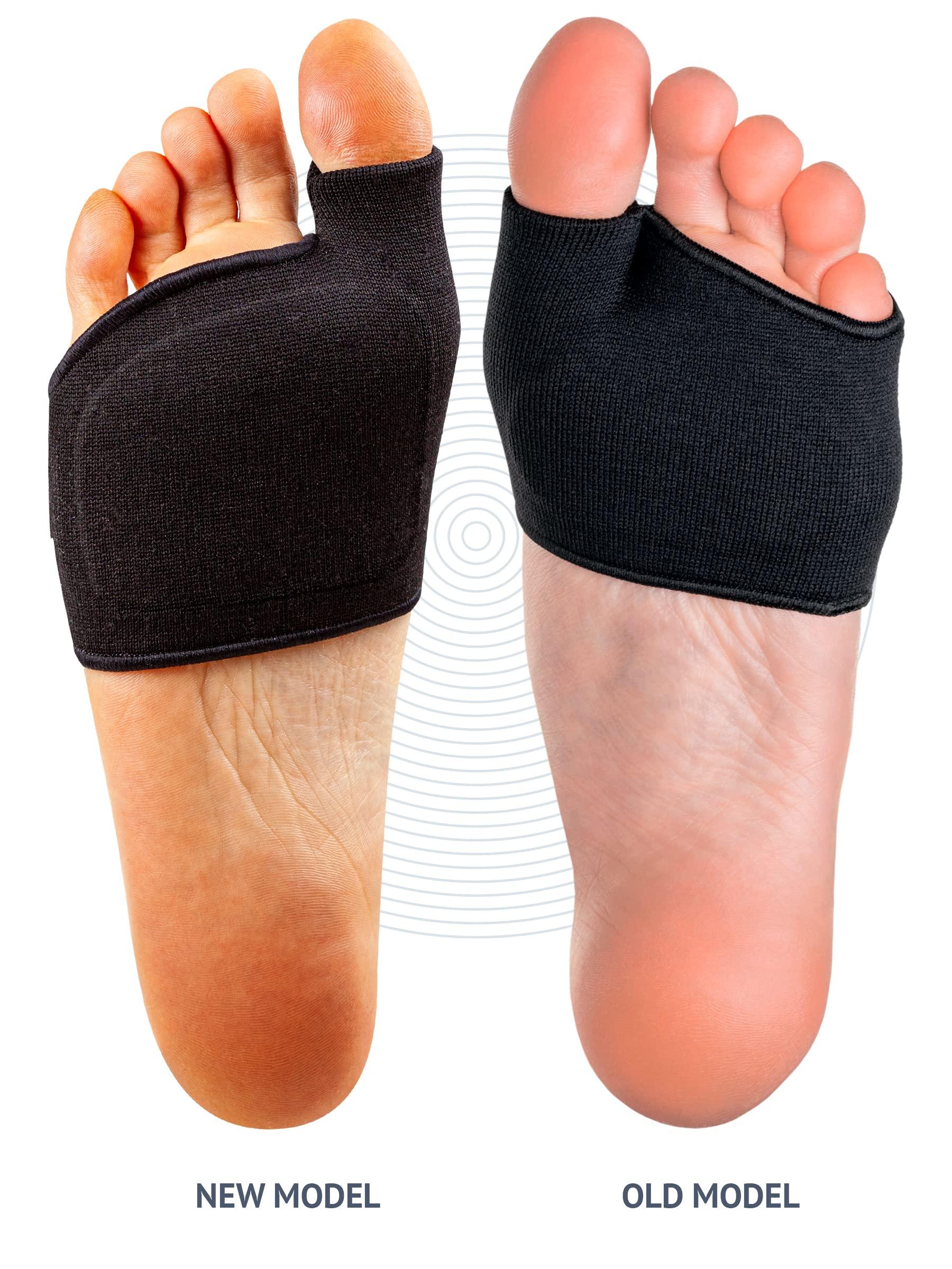 BRISON Brison Metatarsal Pads for Women and Men Ball of Foot Cushion - Gel Sleeves Cushions Pad - Fabric Soft Socks for Supports Feet Pain Relief - M (Men 7.5-9.5, Women 9-11)