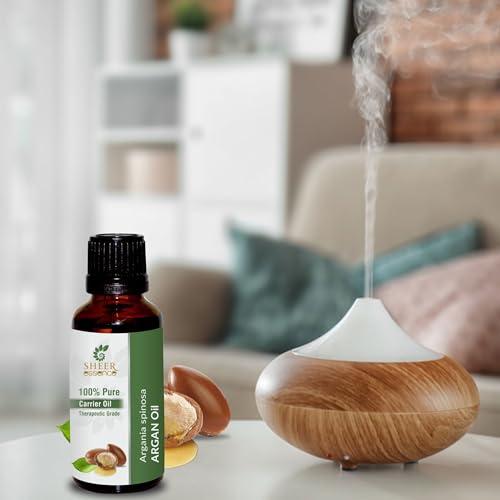 Sheer Essence Moroccan ARGAN Oil 100% Pure Undiluted Natural Uncut Therapeutic Grade Cold Pressed Carrier Oils for Skin, Hair and Aromatherapy 5000ML
