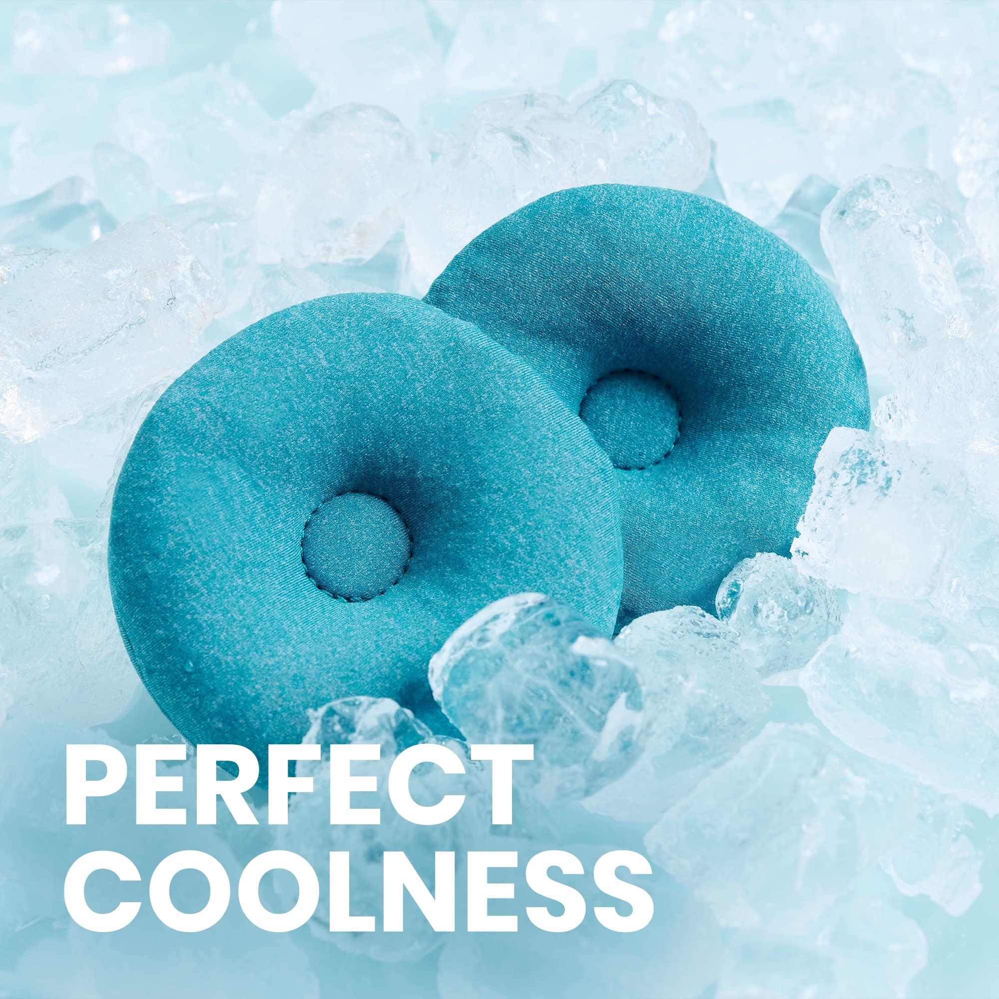 Manta Sleep Manta Cool Sleep Mask - Blackout Cooling Eye Mask with Zero Eye Pressure, Ceramic Cooling Beads Sleeping Mask for Migraine Headaches, Sleeping, Allergies, Puffy Eyes & Sinus Relief