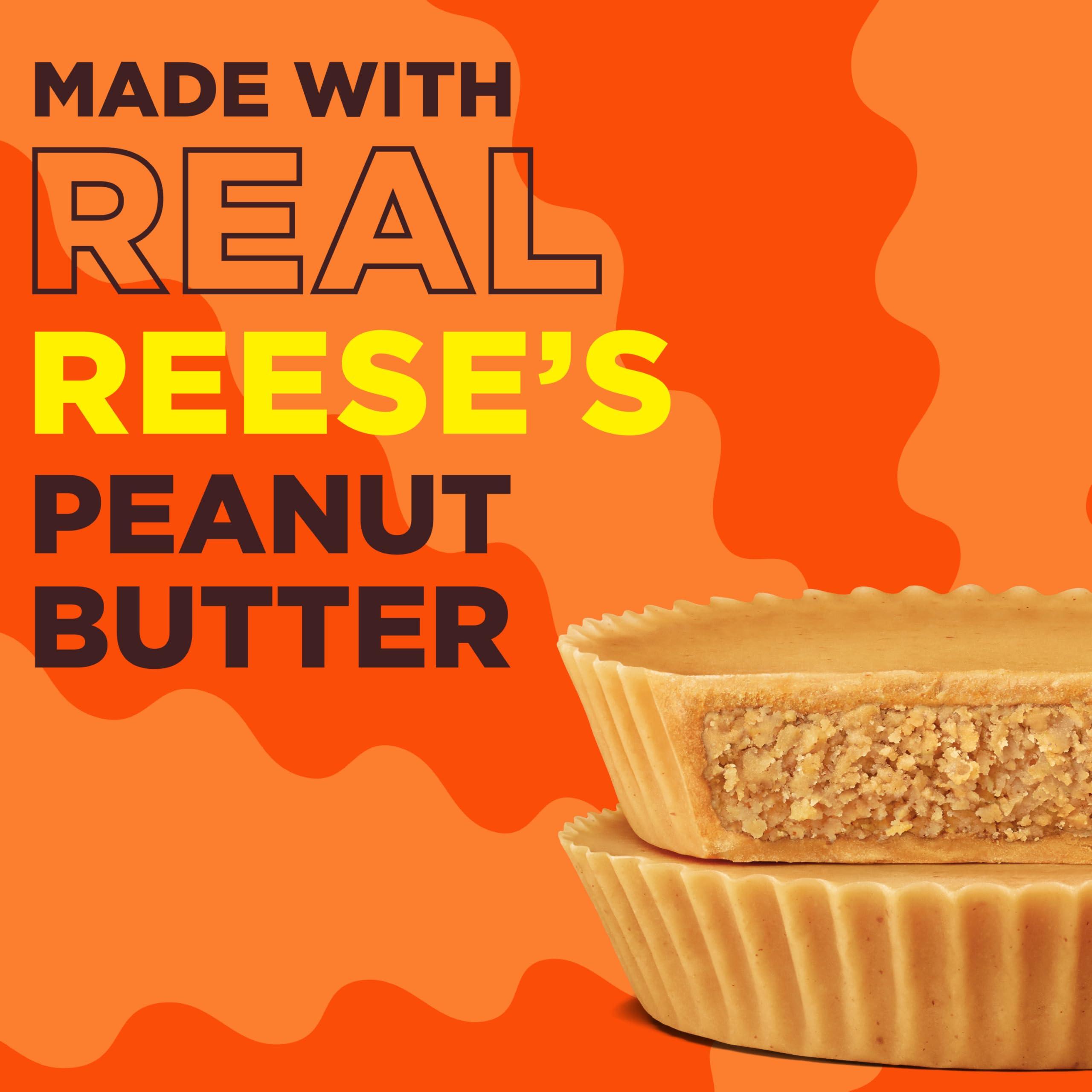 Reese\'s REESES PUFFS Peanut Butter Lovers Breakfast Cereal, Made with Whole Grain and Real REESES Peanut Butter, Family Size, 19.7 oz