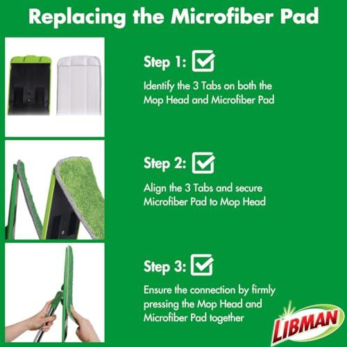 Libman Libman Rinse \'n Wring Mop and Bucket System | Microfiber Floor Mop | Hardwood Floor Cleaner | Wet & Dry Mop | Clean & Dirty Water Chambers | Power Blades | 2 Total Microfiber Pads,Green