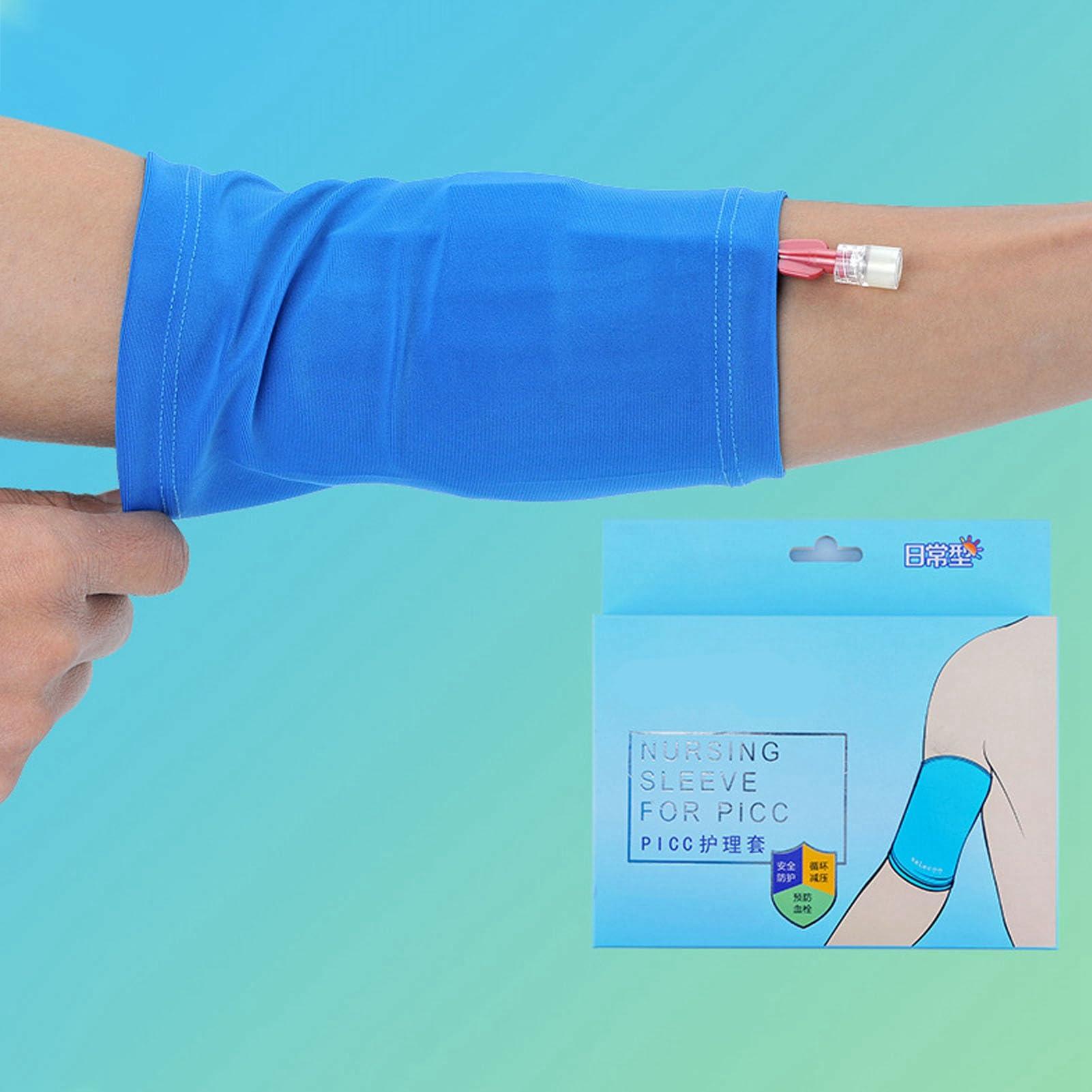 Semme ,Line Sleeve Protector for, Ultra Grip Line Cover Breathable Arm Cast Cover Nursing Supplies for Adult Kids Upper Arm Circumference (M)