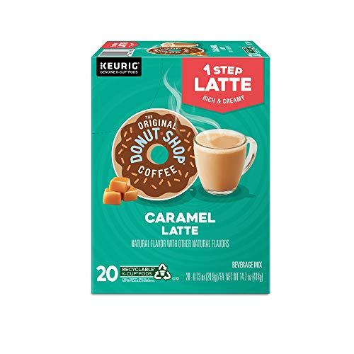 The Original Donut Shop The Original Donut Shop Caramel Latte, Keurig Single Serve K Cup Pods, Flavored Coffee, Caramel Latte, 10 Count - Pack of 6
