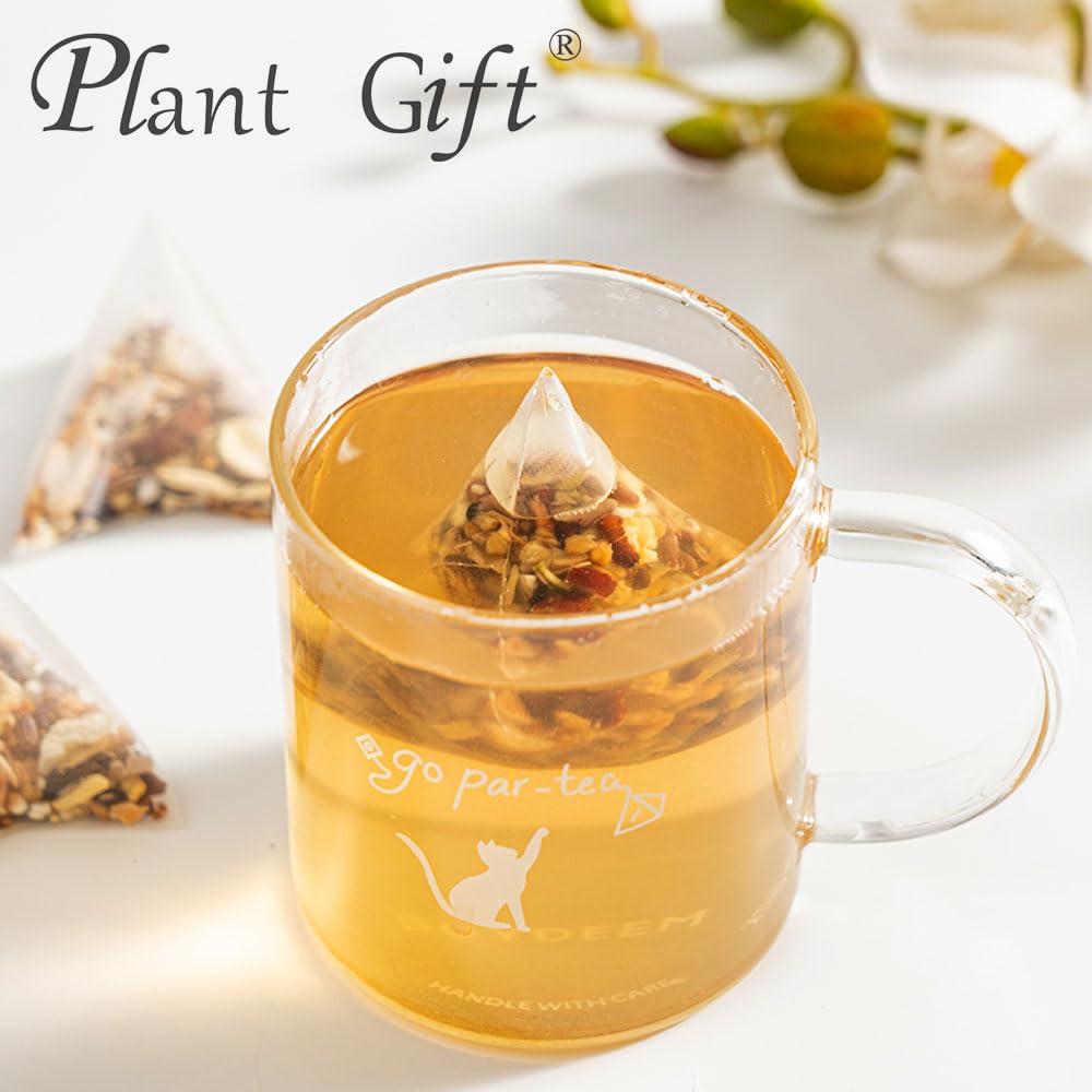 Plant Gift 100% Pure Natural Herbal Tea, Radix Fici Hirtae Poria cocos Bean Jelly Tea Bag, 250g/8.81oz (5g*50bags) Tartary buckwheat, Coix seed, Poria cocos, Caffeine Free, No Additives, Non-GMO
