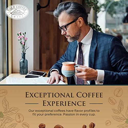 GOLD COFFEE COMPANY Gold Coffee Blue Mountain Blend 1 lb Medium Roast Whole Bean Coffee (Pack of 4)