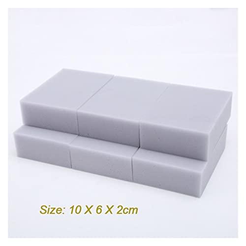 HIDIZ 200pcs/lot Gray Sponge Cleaning Kitchen Accessory 100 * 60 * 20mm (Color : 200pcs white)