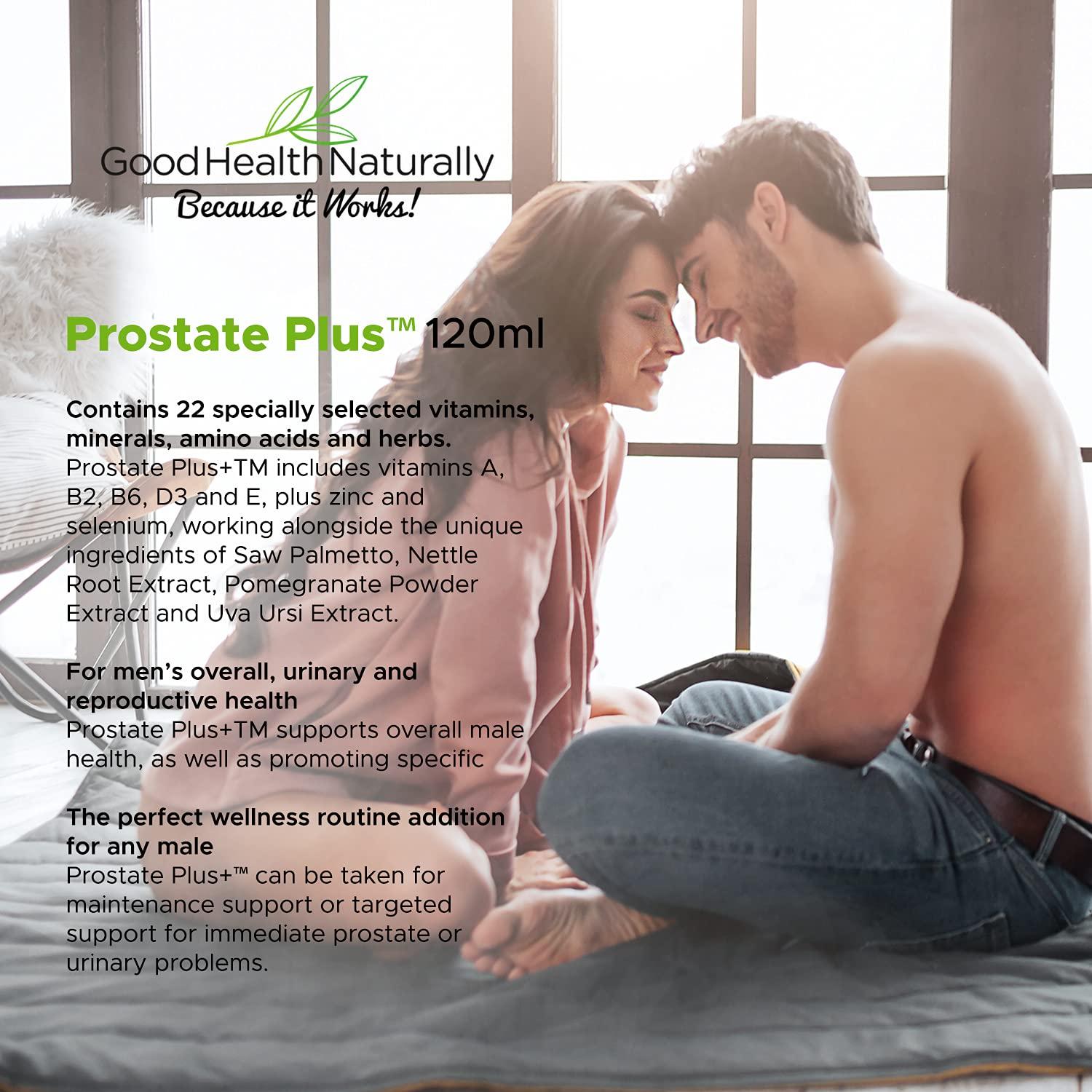 GOOD HEALTH NATURALLY BECAUSE IT WORKS! Prostate Plus+ - Prostate Support | 120 Capsues - Good Health Naturally