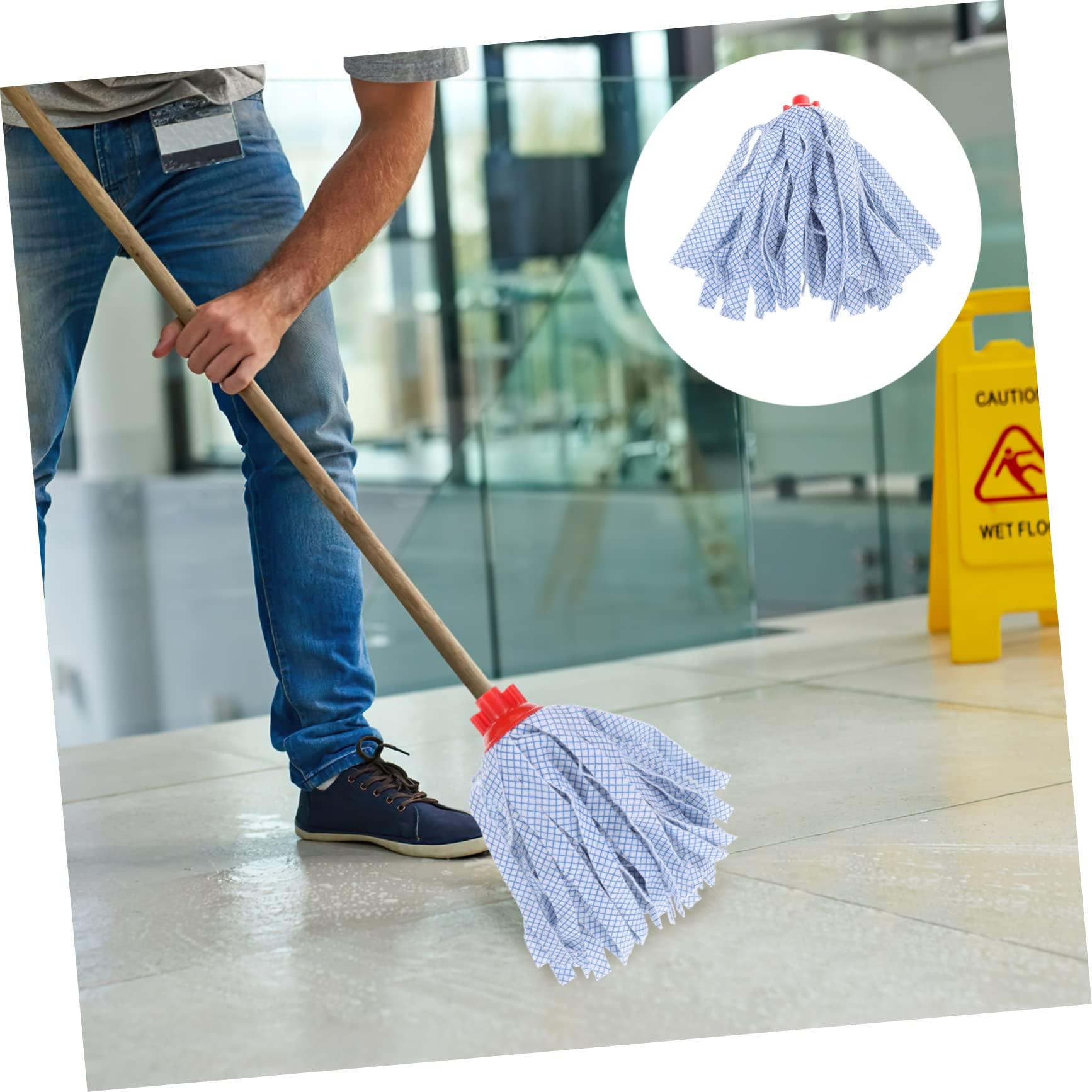 COLLBATH COLLBATH 2pcs Mop Replacement Head Accessories Mop Cleaning Tool Practical Mop Cloth Cleaning Mops Cotton Floor Cleaning Mop Head Mop Refill Floor Mops Scraper