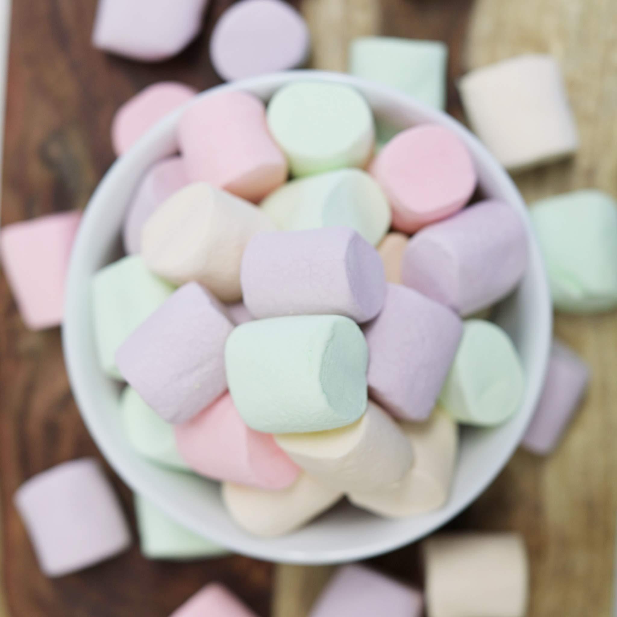 Ziyad Ziyad Gourmet Halal, Multi-colored Large Marshmallows, Fruity, Pork-Free, Egg-Free, Dairy-Free, Gluten-Free, Perfect for Holidays and Smores, 8.80oz