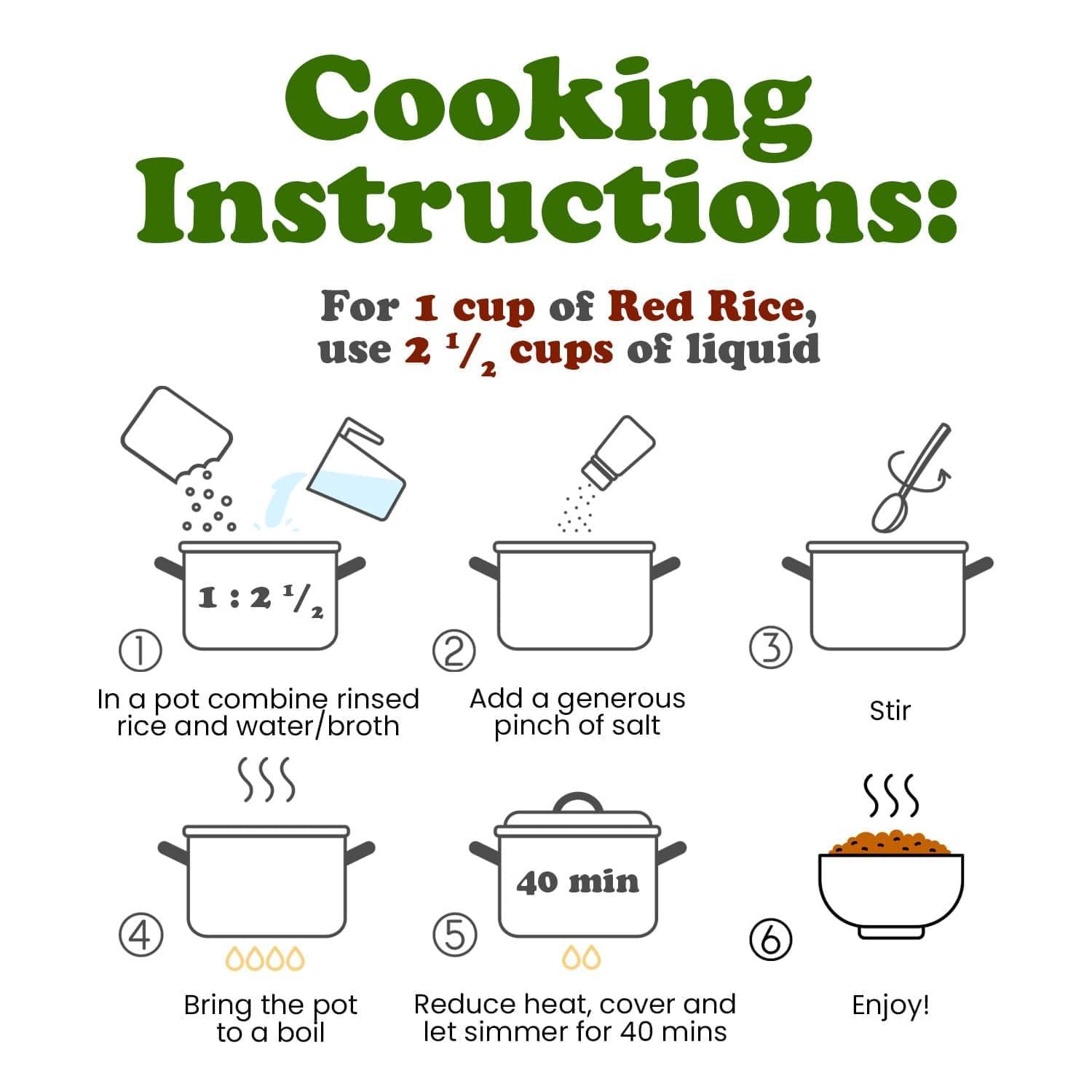 Food to Live Food to Live Red Rice, 1 Pound Whole Rice, Nutty Flavor, Soft Texture, Non-Sticky, Vegan. Good Source of Protein and Antioxidants. Perfect for Pilafs, Salads, Stir-Fries and Rice Bowls