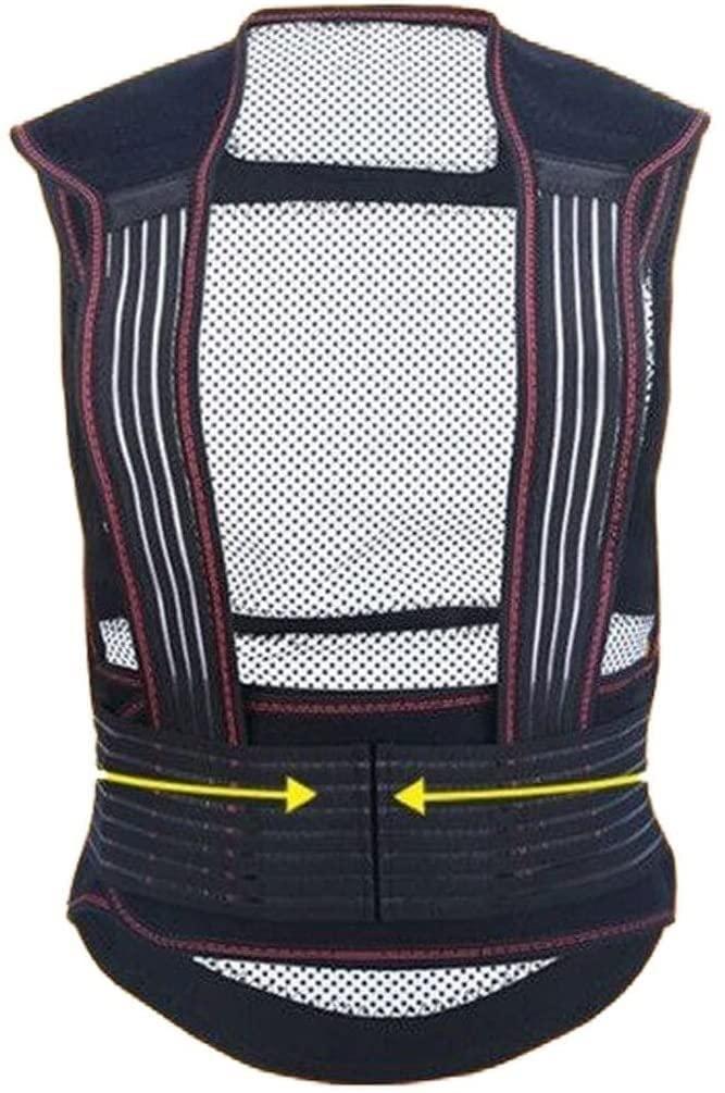 SJHY Posture Corrector Tourmaline Self-Heating Vest Full Back Support Belt Waist Brace Back Posture Vest Spine Shoulder Correction Belt Back Posture (Size : X-Large)