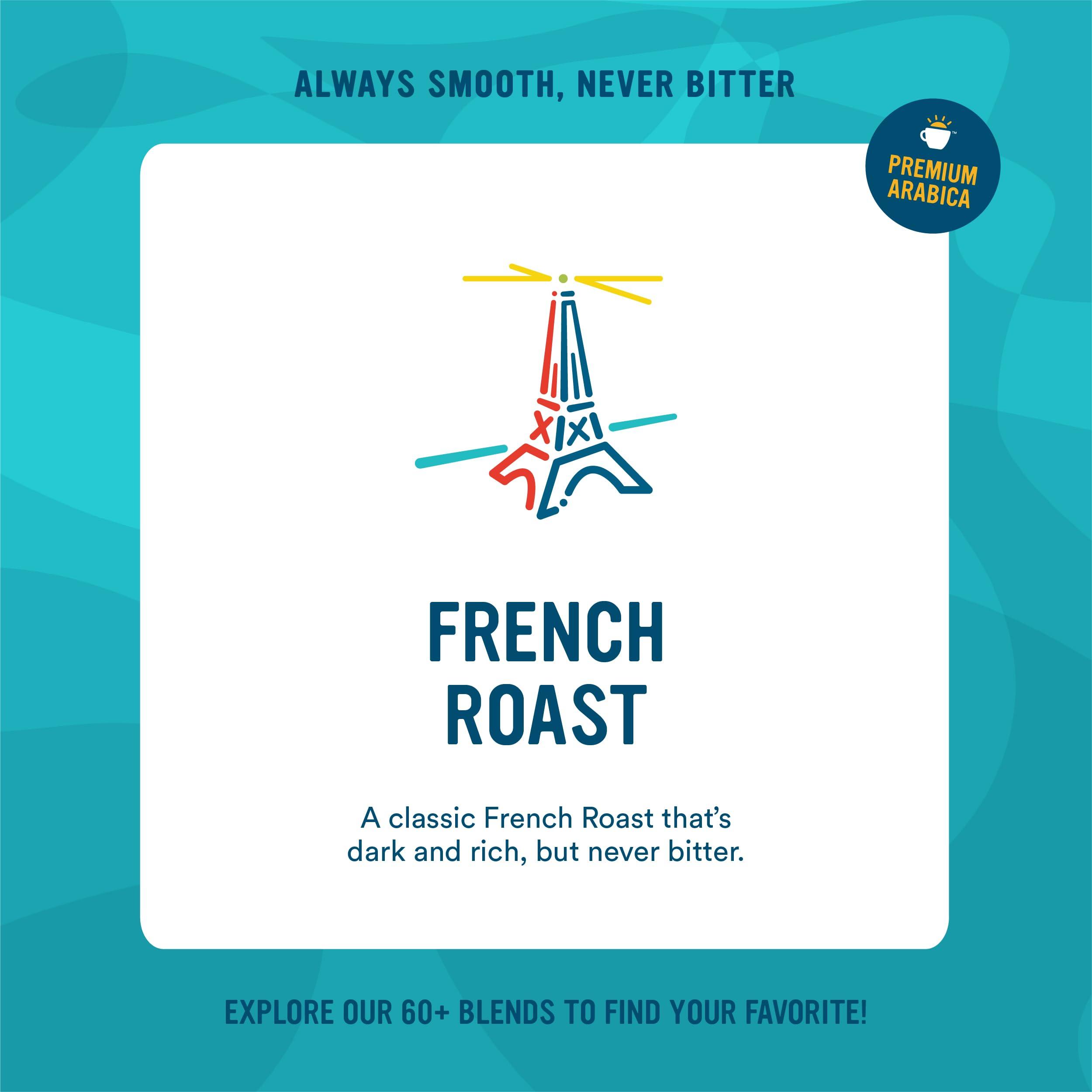 Camerons Coffee Cameron\'s Coffee Roasted Ground Coffee Bag, French Roast, 10 Ounce Pack of 6