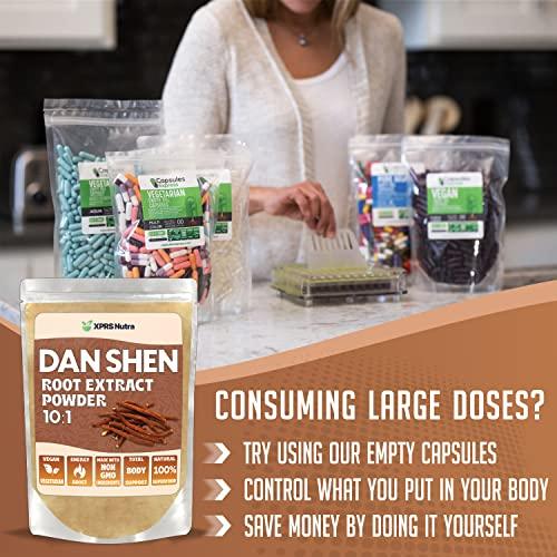 XPRS Nutra XPRS Nutra Dan Shen Root Extract Powder 10:1- Premium Dan Shen (Red Sage) Concentrated Powder - Vegan Friendly Danshen (8 oz)