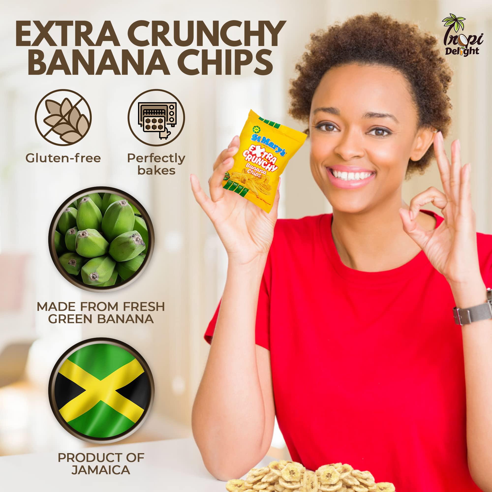 TROPI DELIGHT Tropi Delight Jamaican Variety Snack - Exotic Gift Box (40ct) International College Student Military Care Pack Assorted Caribbean Food Treats Chips Candy Basket Sampler