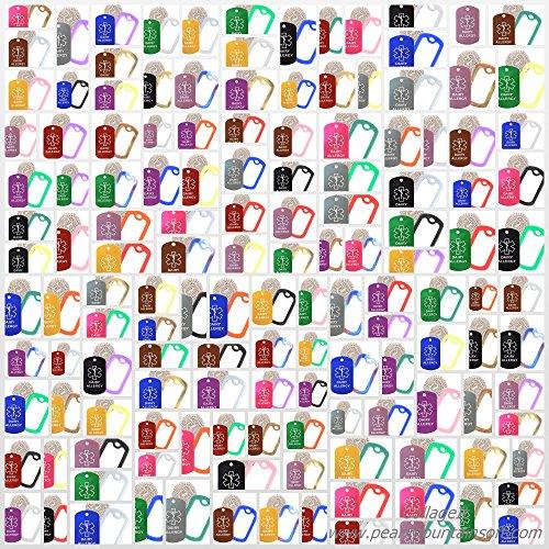 Goods For Giving Dairy Allergy Medical Alert ID Necklace with Pink Tag, Camo Forest Silencer, and 30'' USA Chain - 154 Color Choices