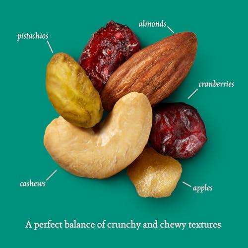Sahale Snacks Sahale Snacks Classic Fruit and Nut Trail Mix, 1.5 Oz Grab & Go Bags (18 Packs) - Dry-Roasted Deluxe Mixed Nuts with Apples and Cranberries - Non-GMO, Kosher Trail Mix & Certified Gluten-Free Snacks