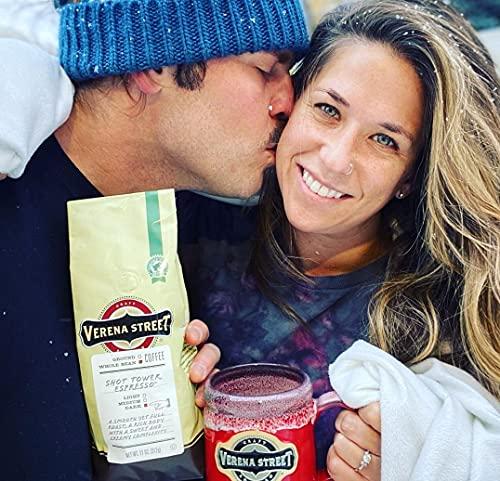 Verena Street Verena Street 11 Ounce Espresso Beans, Shot Tower Espresso, Whole Bean Dark Roast, Rainforest Alliance Certified Arabica Coffee
