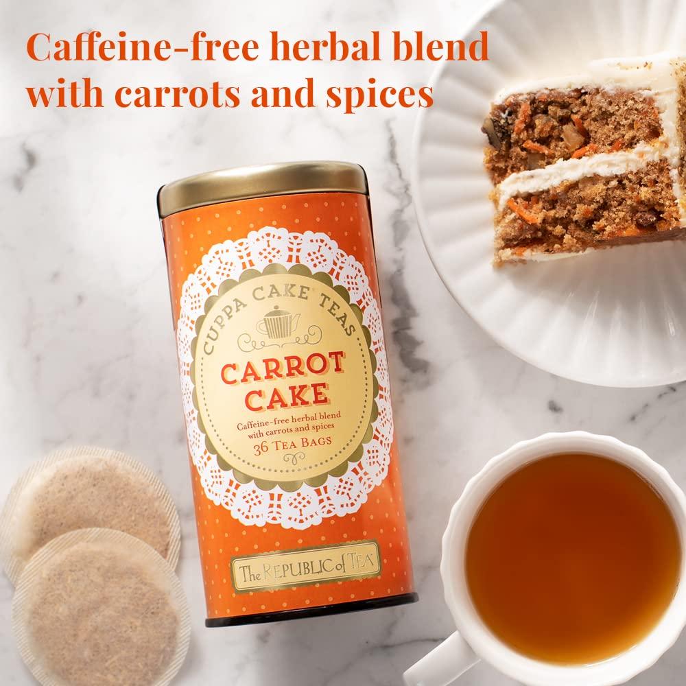 The Republic of Tea The Republic of Tea — Carrot Cake Cuppa Cake Tea, 36 Tea Bags, Caffeine-Free