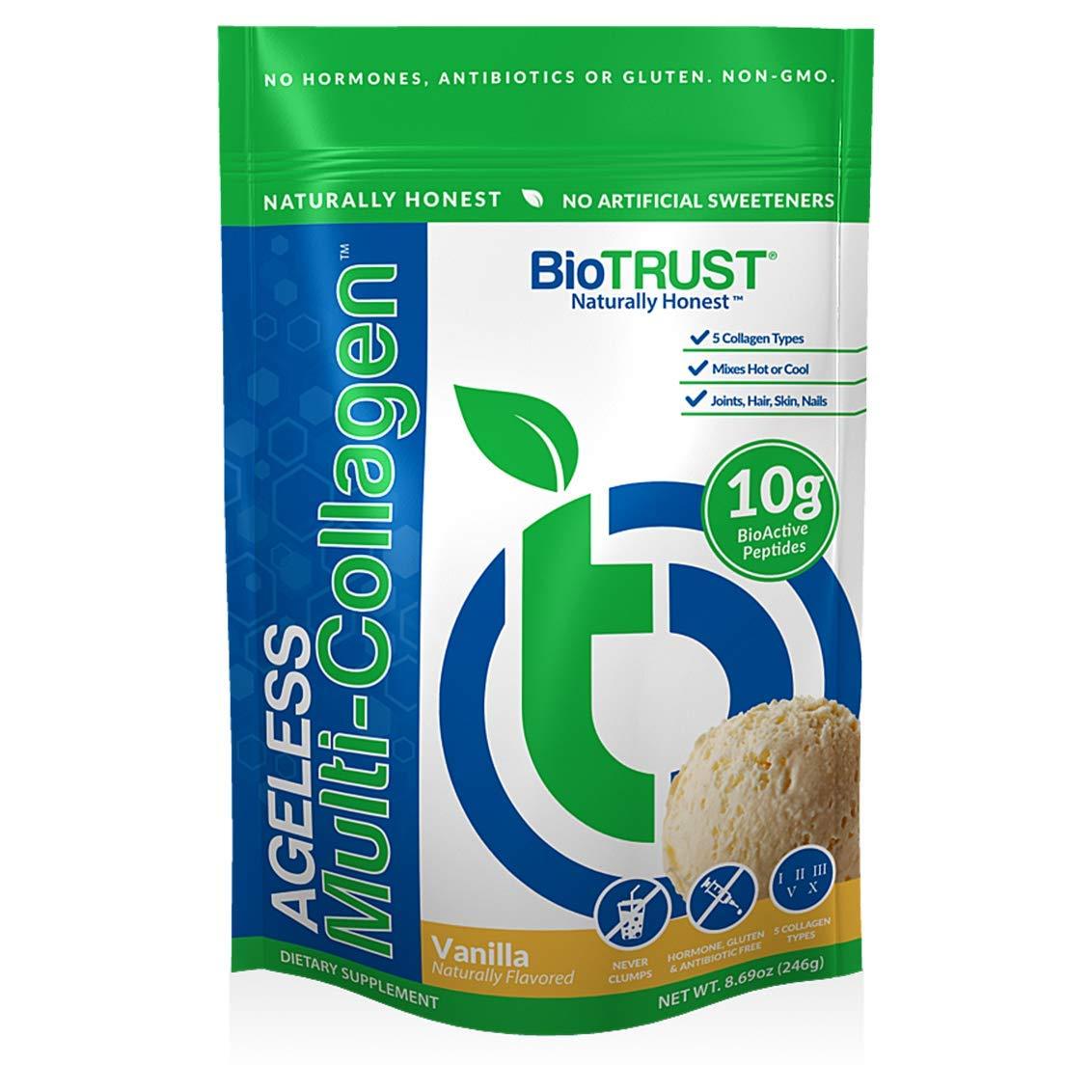 BioTrust BioTrust Ageless Multi Collagen 5-in-1 Protein Powder (Vanilla) BlenderBottle Bundle