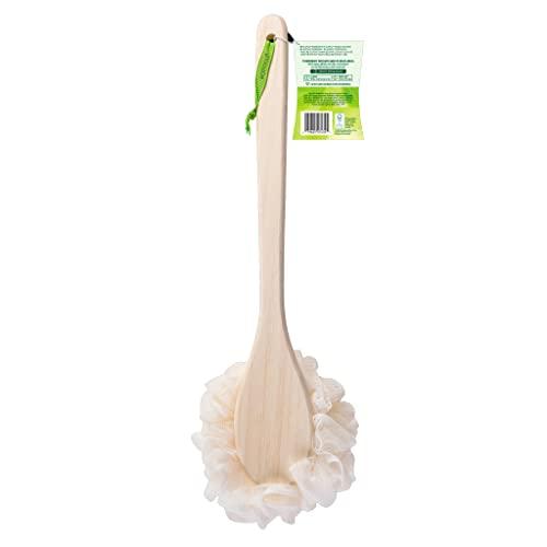 EcoTools Bath Pouf With Handle - Hard-to-Reach Cleansing Sponge - EcoPouf Bath Brush - Assorted Colors