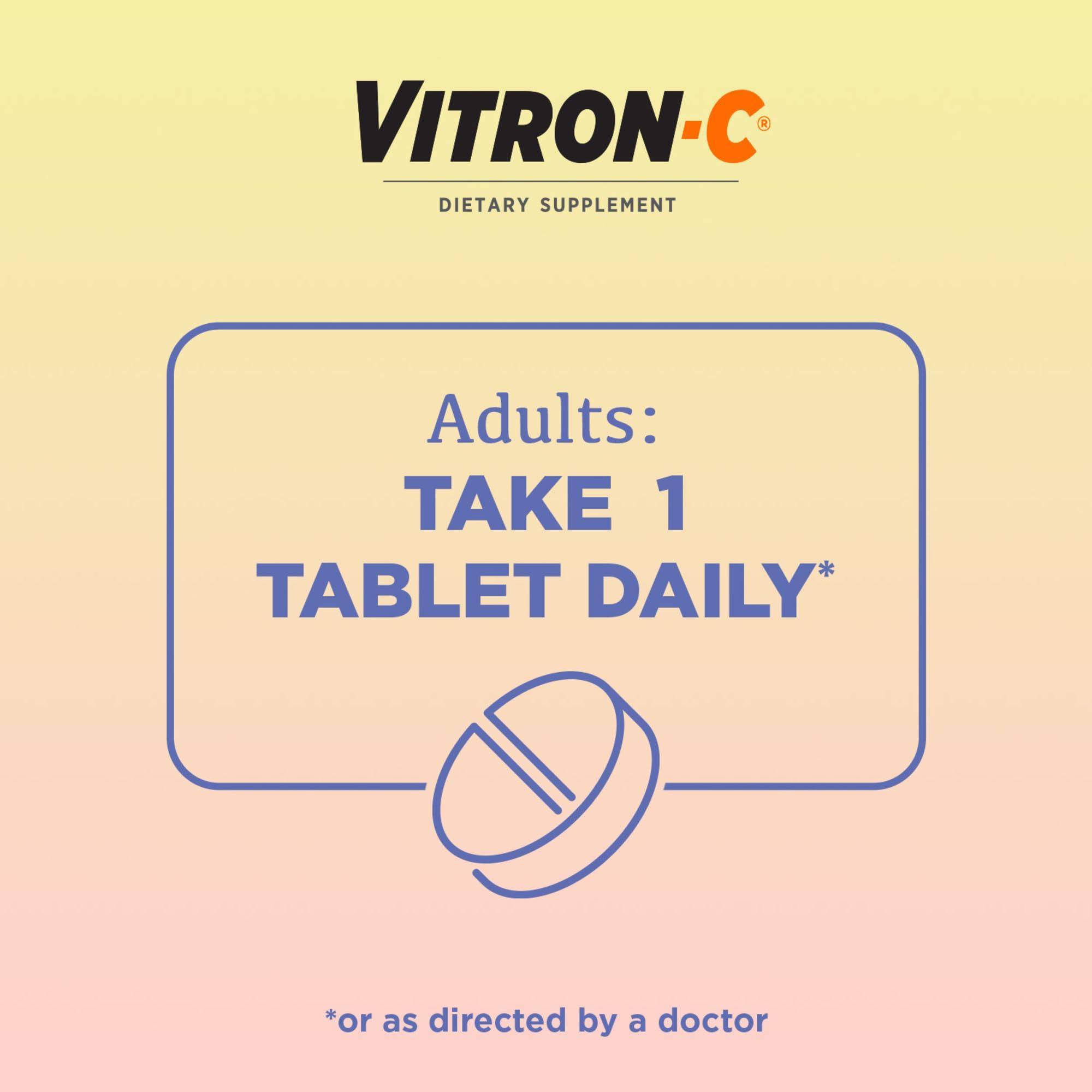 Vitron-C Vitron-C High Potency Iron Supplement, Immune Support, 125mg Vitamin C, 60 Count, Pack of 1