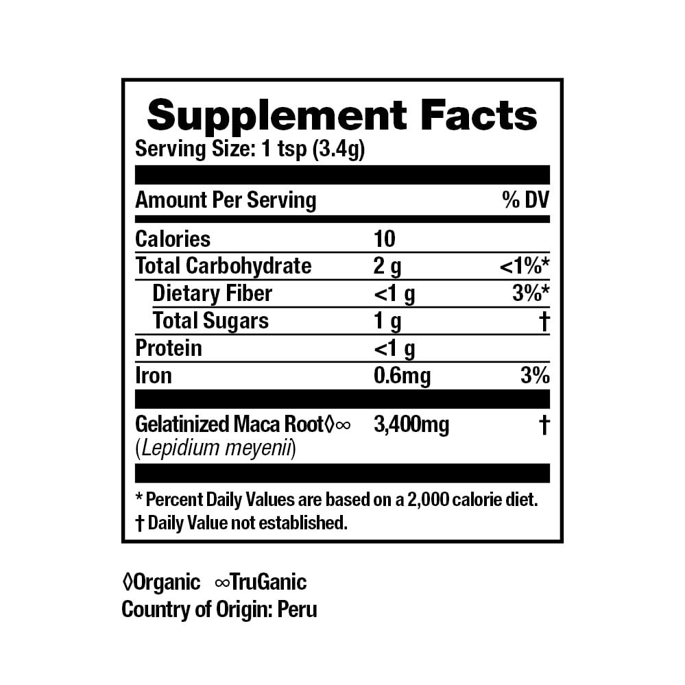 HEALTHFORCE SUPERFOODS Healthforce Superfood Gelatinized Maca - 8 Oz Powder