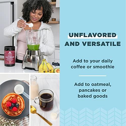 Ancient Nutrition Ancient Nutrition Multi Collagen Protein Powder, Unflavored, 60 Servings + Multi Collagen Protein Powder, Vanilla, 45 Servings