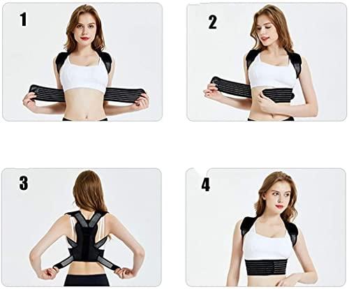 SJHY Posture Corrector Back Brace Straightener for Women Men Teens Adjustable Kyphosis Clavicle Brace Correct Shoulder Posture Support Strap Back Posture (Size : Small)