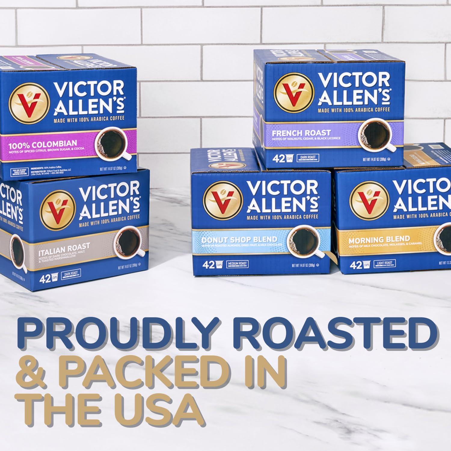 Victor Allen\'s Coffee Victor Allen\'s Coffee Donut Shop Blend, Medium Roast, 32 Count, Single Serve Coffee Pods for Keurig K-Cup Brewers