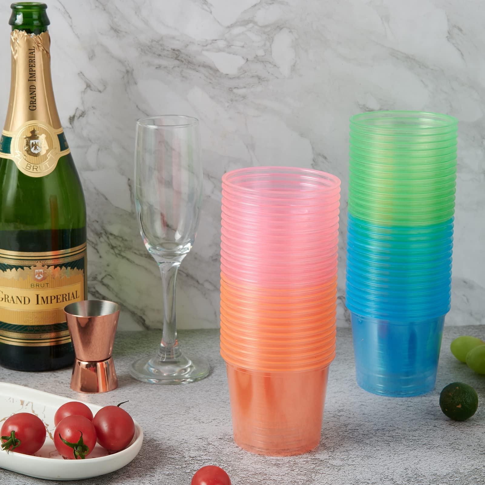 JOLLY CHEF JOLLY CHEF 200 Disposable Bomber Cups, Color Plastic Bomber Shot Glasses,Highly Durable and Reusable Shot Cups Perfect for Wedding, Thanksgiving, Halloween, Christmas Party