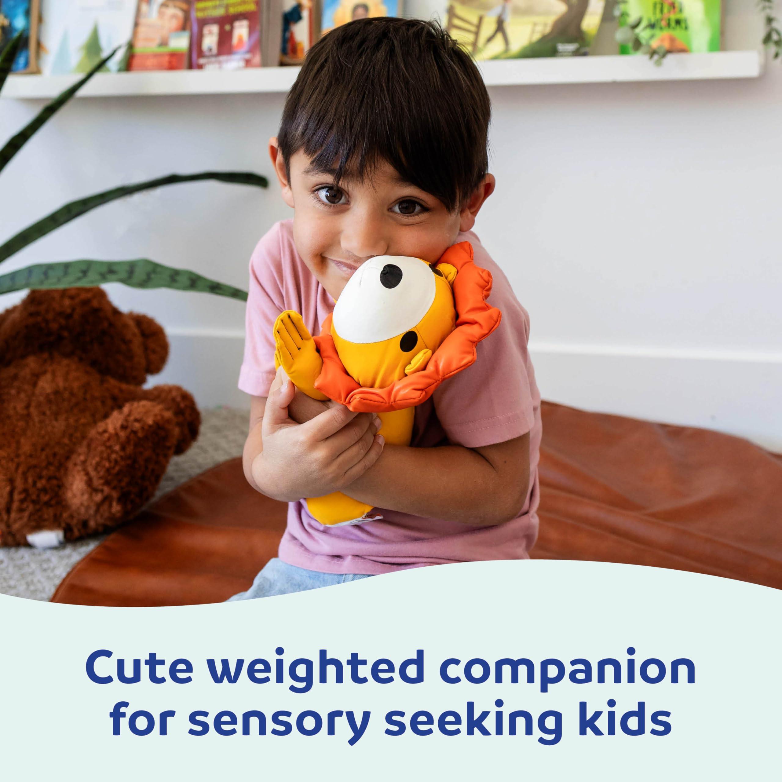 Fun and Function Fun and Function Leo The Weighted Lion - Weighted Stuffed Animal - Weighted Animals for Sensory Kids - Weighted Sensory Stuffed Animal for Ages 18 Mos+