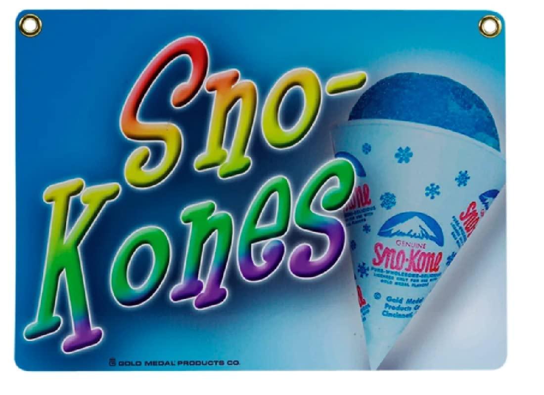 Oasis Supply Snow Cones Cups (Set of 100) - Extra Thick Dry Wax Paper Cone Cups - Snowcone Cups for Shaved Ice, Slushies, & More