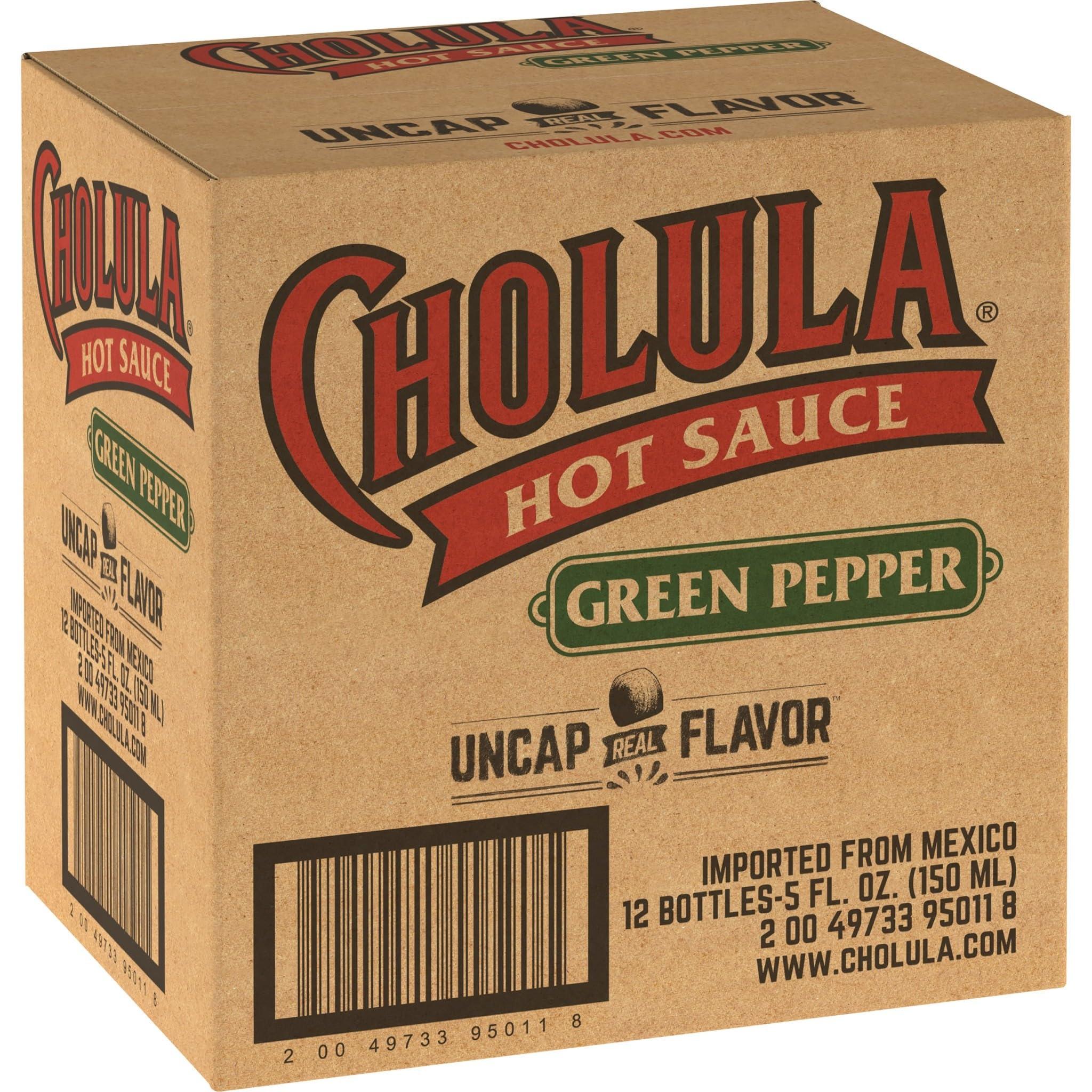 Cholula Cholula Green Pepper Hot Sauce, 5 fl oz (Pack of 12)
